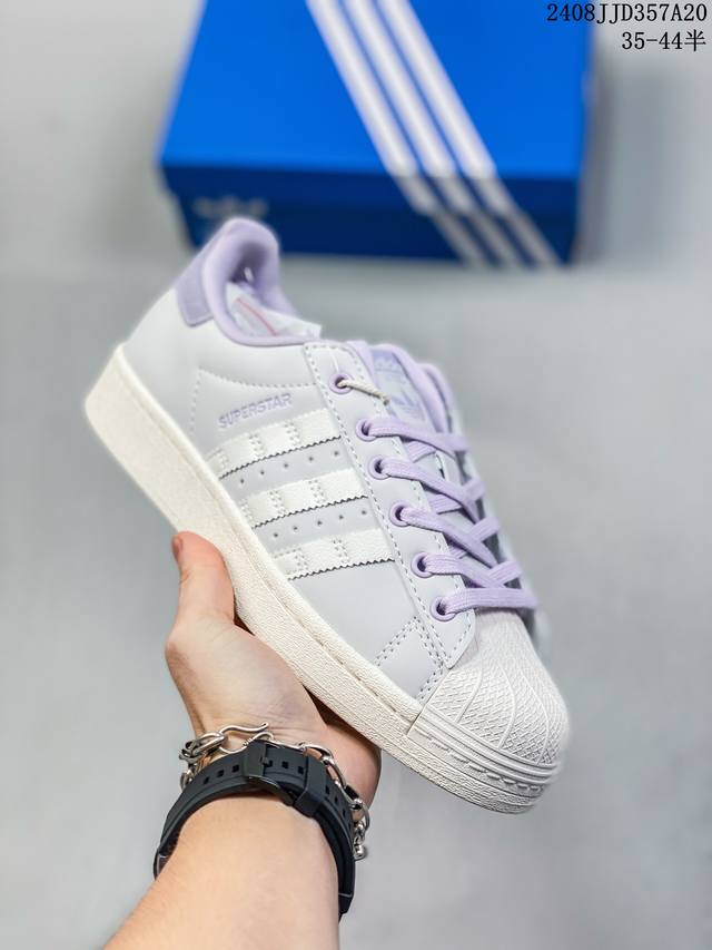 阿迪达斯adidas三叶草 Originals Superstar贝壳头经典百搭休闲运动板鞋 高密度eva发泡软缓震中底拉帮工艺 ds-126 d码数：36-4