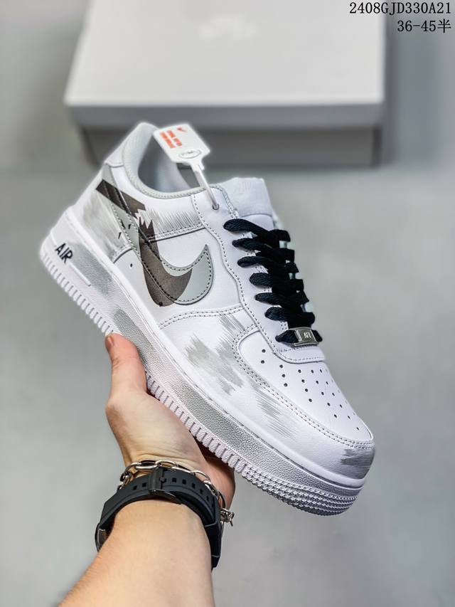 公司级 Af1耐克 Nike Air Force 1 ‘07 Low 空军一号 厚底增高百搭运动板鞋 原楦头原纸板 打造纯正空军版型，专注外贸渠道 全掌内置蜂窝