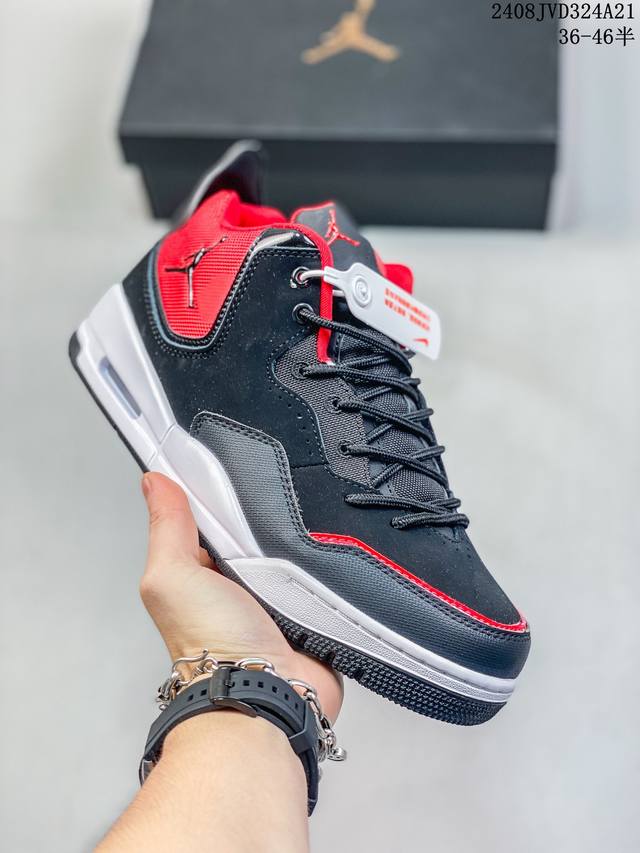 公司级耐克nike Air Jordan Courtside 23迈克尔 乔丹aj3代简版中帮复古休闲运动文化篮球鞋 货号:Fq6861-121 尺码:36 3