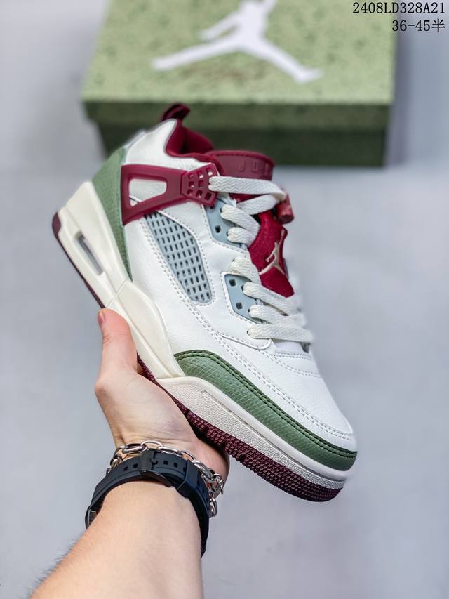 真标nike Air Jordan Spizike Low舒适百搭 防滑耐磨 低帮 复古篮球鞋 货号:Fj6372-100 尺码:36 36.5 37.5 38