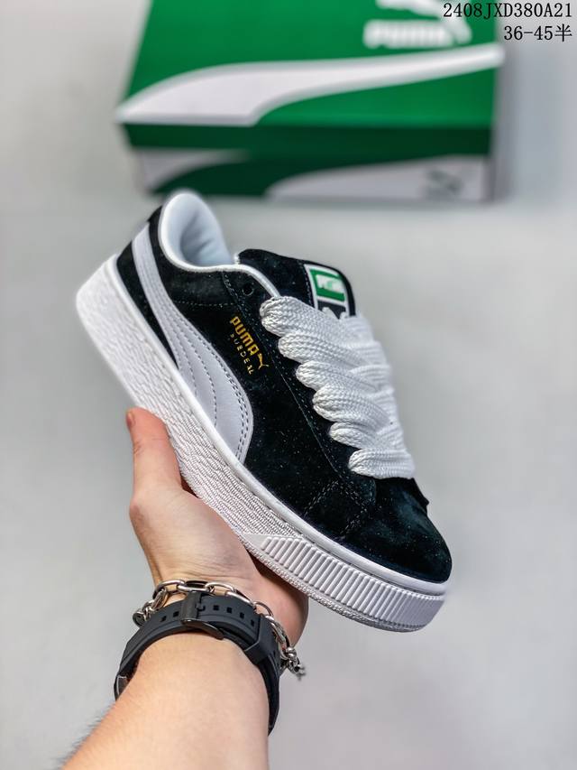 puma Suede Xl 百搭单品 简约大方的造型设计，给人以随性休闲的时尚格调，穿着舒适轻便，运动灵活自如，满足日常个性穿搭 货号：395205 07 尺码