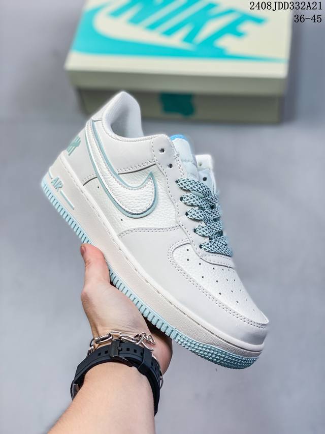 耐克 Nike Air Force 1 '07空军一号中帮百搭休闲运动板鞋。柔软、弹性十足的缓震 08Jdd332A21