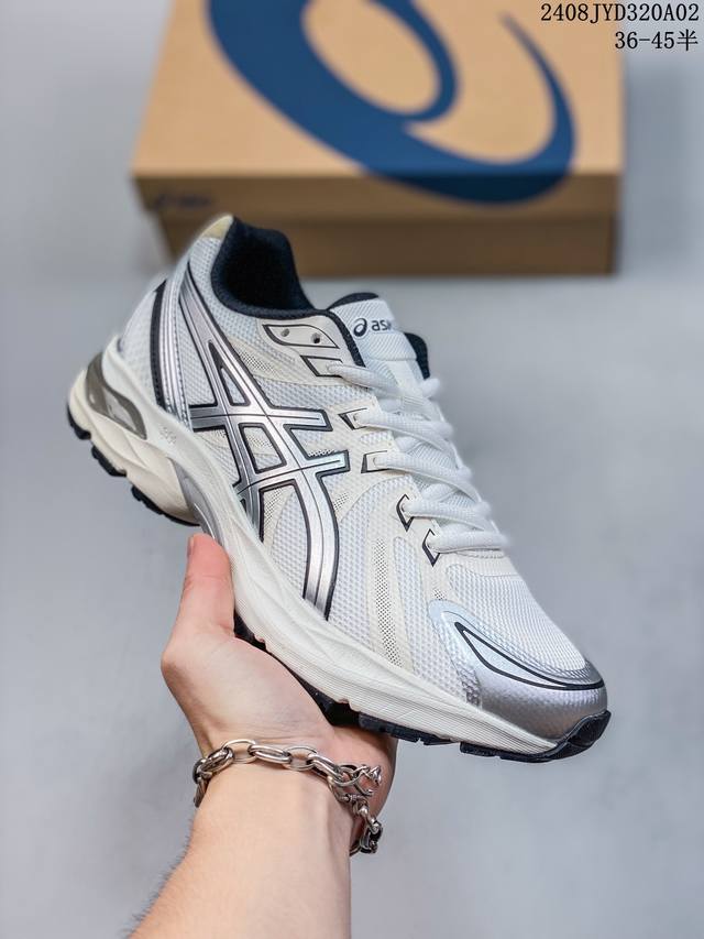 公司级亚瑟士asics Cel-Cel-Flux 复古单品 网面休闲透气跑步鞋 鞋款采用亚瑟士amplifoam科技 为运动中带来回弾性和轻量性感受 工程网眼鞋