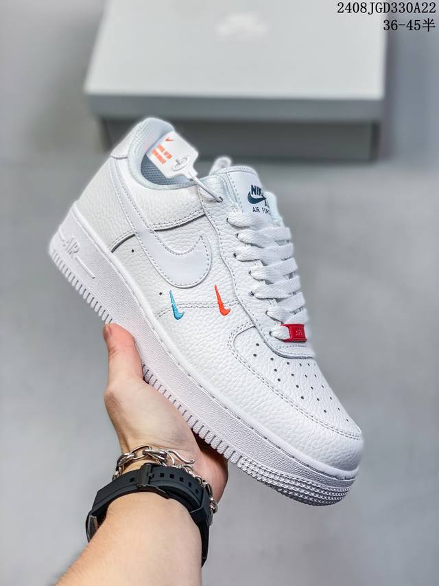 公司级 Af1耐克 Nike Air Force 1 ‘07 Low 空军一号 厚底增高百搭运动板鞋 原楦头原纸板 打造纯正空军版型，专注外贸渠道 全掌内置蜂窝