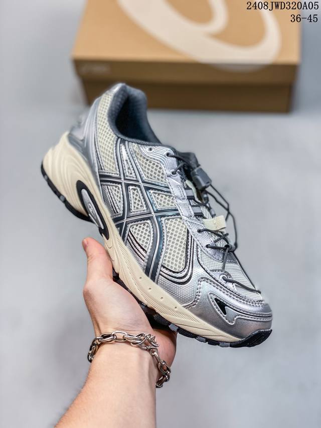 asics Gel-Kahana Tr V4 阿斯克斯 V4 低帮 银白色 户外机能减震防滑低邦生活休闲鞋男女同款 鞋面采用耐磨的合成皮革和透气网布材质，该鞋的