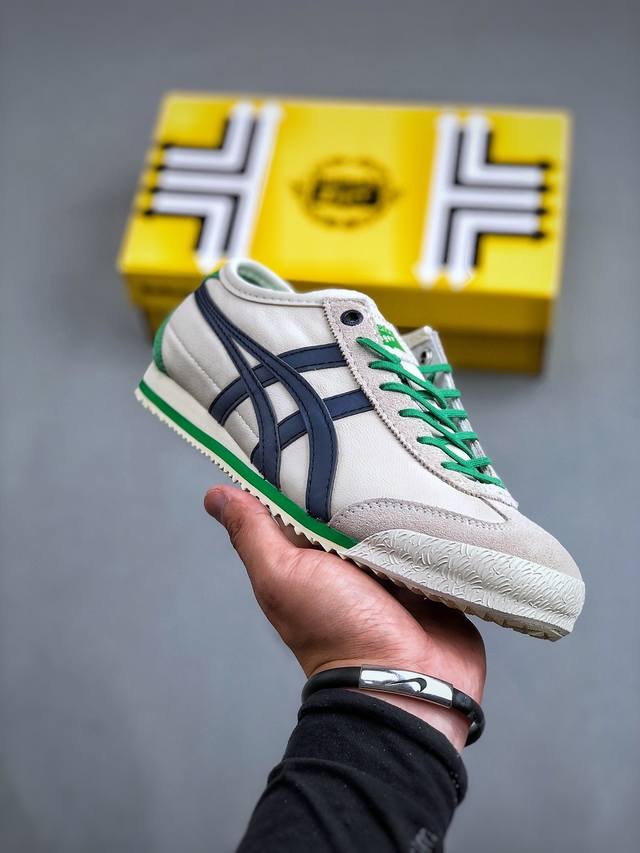 onitsuka Tiger Mexico 66 Sd 鬼冢虎复古时尚 舒适透气帆布耐磨防滑 休闲运动跑步鞋 虎底采用磨耐防橡滑胶底大富有弹性，缓减冲震休闲运动