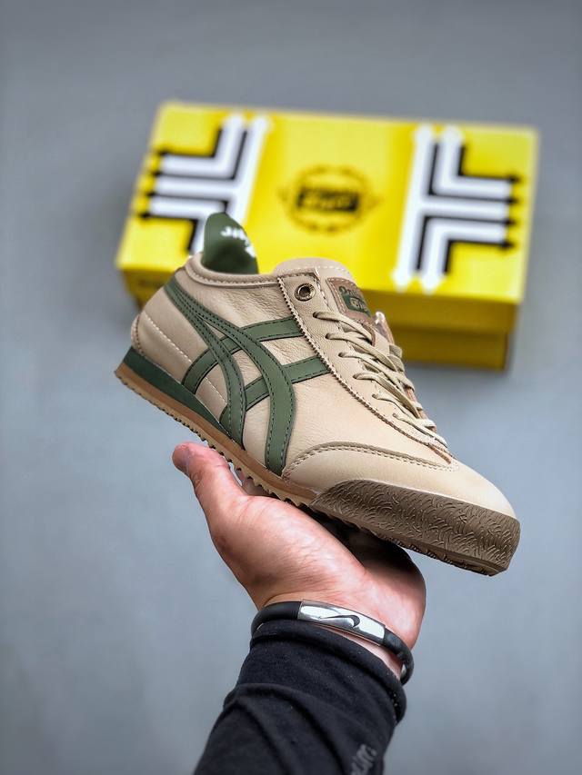 onitsuka Tiger Mexico 66 Sd 鬼冢虎复古时尚 舒适透气帆布耐磨防滑 休闲运动跑步鞋 虎底采用磨耐防橡滑胶底大富有弹性，缓减冲震休闲运动