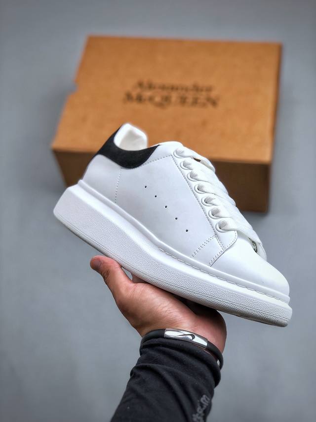 今日福利特价 麦昆小白鞋 Alexander Mcqueen 亚历山大麦昆 松糕鞋厚增底高小白鞋20官同方步 全码现货 市场最好性价比版本 可进口丝亚绸光原版正