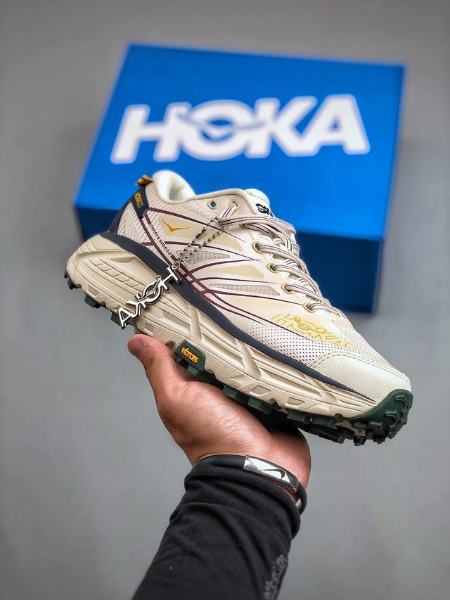 hoka U Mafate Speed 2 马法特二代超轻厚底轻量山地跑步鞋 #轻量化材料fresh Foam。超轻量中底全部用料过3C认证！ 滚动平衡科技减少