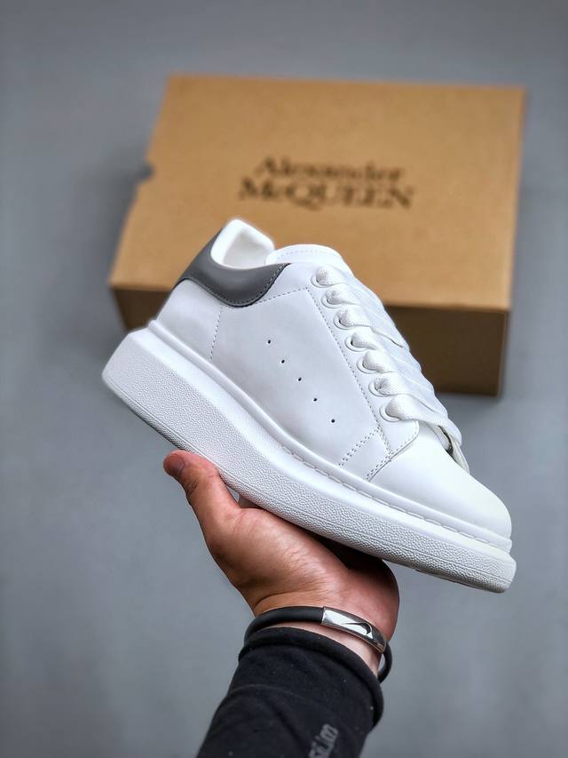 今日福利特价 麦昆小白鞋 Alexander Mcqueen 亚历山大麦昆 松糕鞋厚增底高小白鞋20官同方步 全码现货 市场最好性价比版本 可进口丝亚绸光原版正