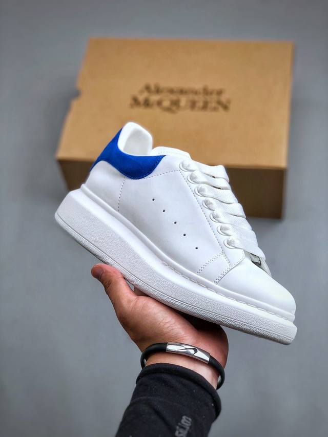 今日福利特价 麦昆小白鞋 Alexander Mcqueen 亚历山大麦昆 松糕鞋厚增底高小白鞋20官同方步 全码现货 市场最好性价比版本 可进口丝亚绸光原版正