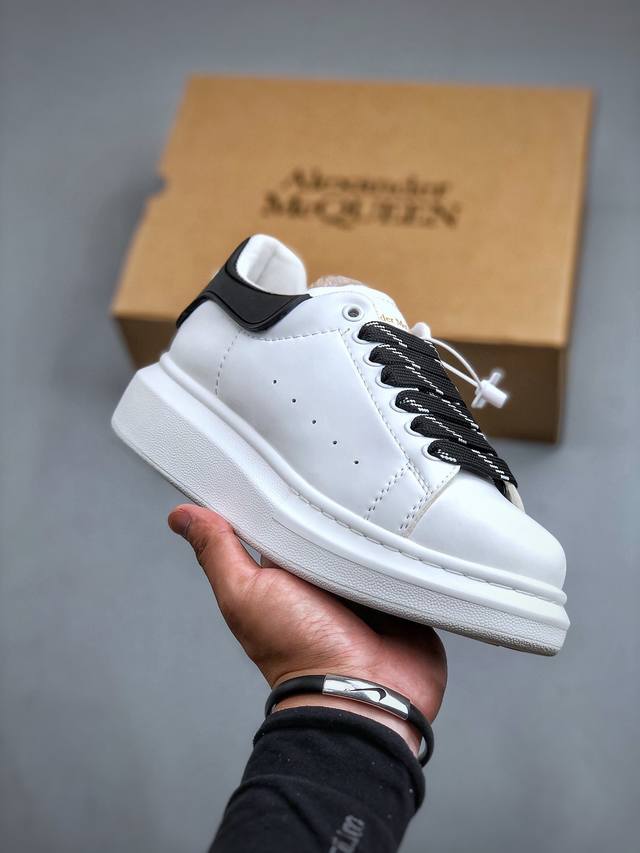 今日福利特价 麦昆小白鞋 Alexander Mcqueen 亚历山大麦昆 松糕鞋厚增底高小白鞋20官同方步 全码现货 市场最好性价比版本 可进口丝亚绸光原版正