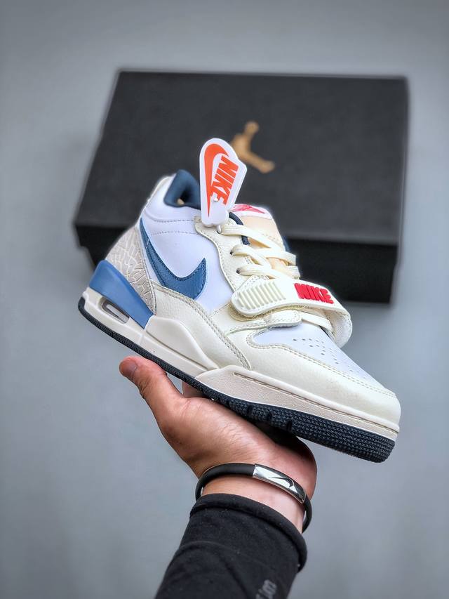 nike Air Jordan Legacy 312 Low”White Grey Fog Blue Red“白蓝红乔丹最强三合一混合版本低帮文化休闲运动篮球鞋