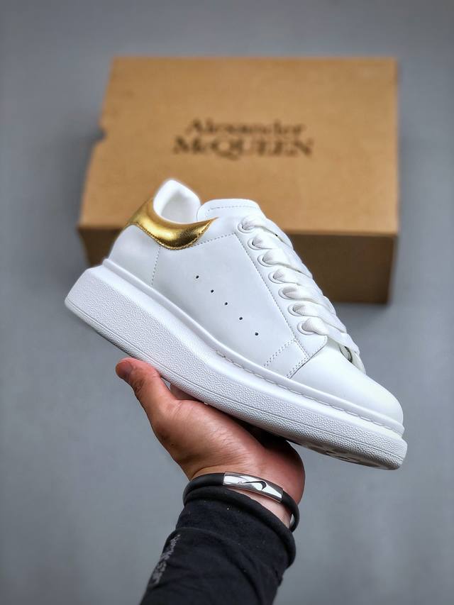 今日福利特价 麦昆小白鞋 Alexander Mcqueen 亚历山大麦昆 松糕鞋厚增底高小白鞋20官同方步 全码现货 市场最好性价比版本 可进口丝亚绸光原版正