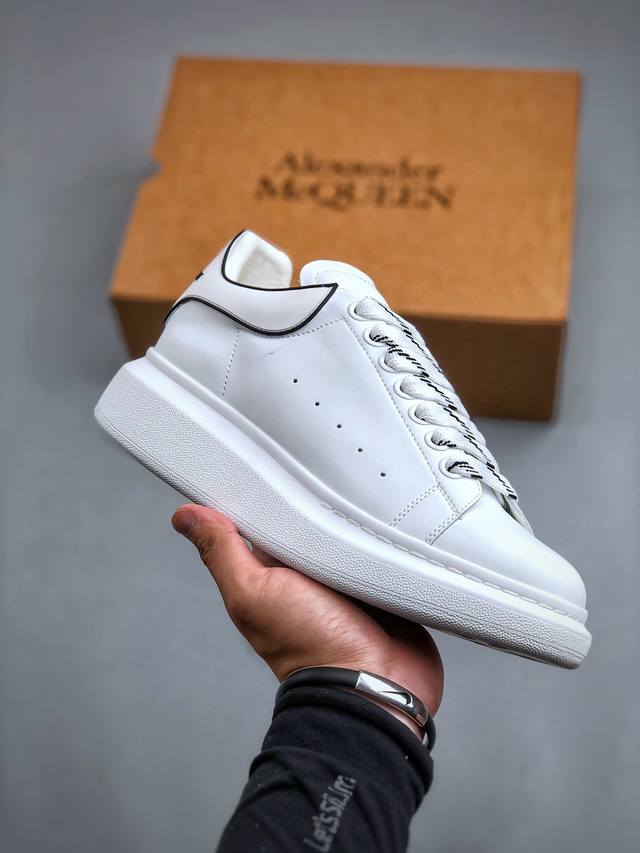 今日福利特价 麦昆小白鞋 Alexander Mcqueen 亚历山大麦昆 松糕鞋厚增底高小白鞋20官同方步 全码现货 市场最好性价比版本 可进口丝亚绸光原版正