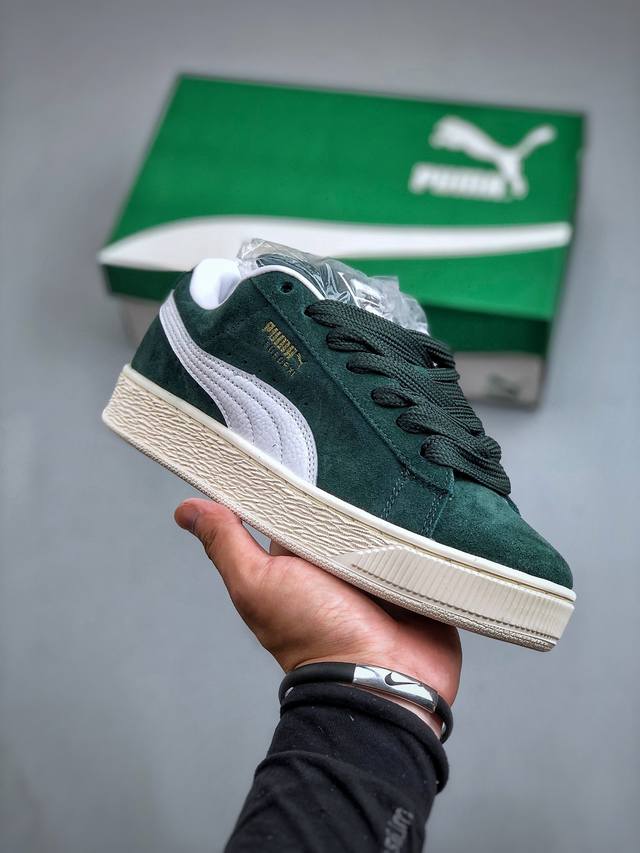 puma Suede Low Xl Ponderosa Pine 经典明星系列低帮面包风复古百搭休闲运动板鞋“翻毛墨绿白底”39724 2 尺码：35-45 半