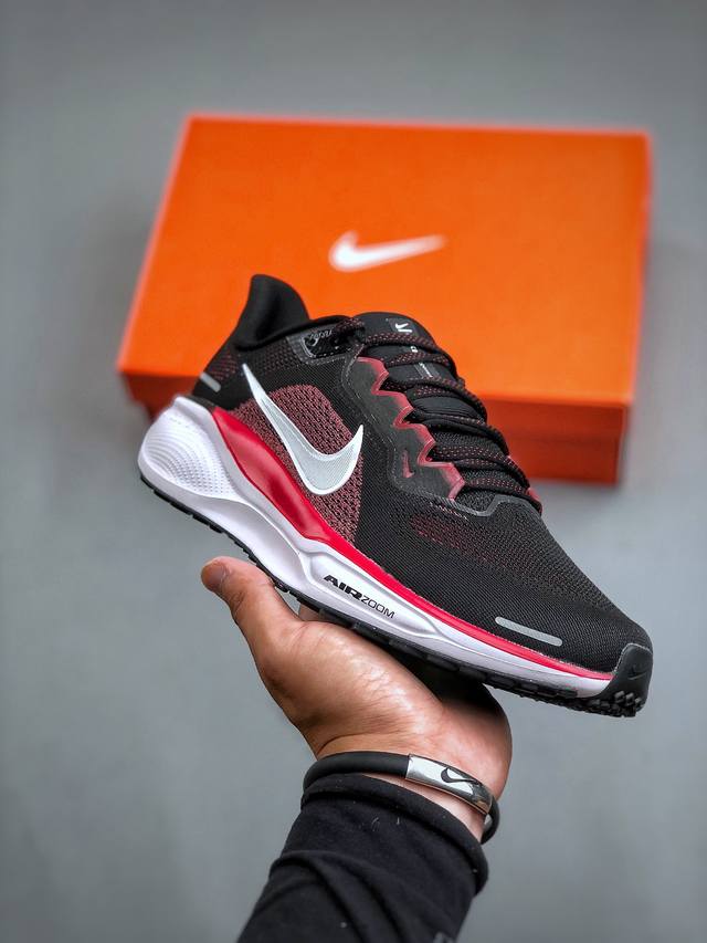 nike Air Zoom Pegasus 41 Premium Black White Red 41代超级飞马涡轮增压马拉松休闲运动慢跑鞋“网织黑红白”Fd2