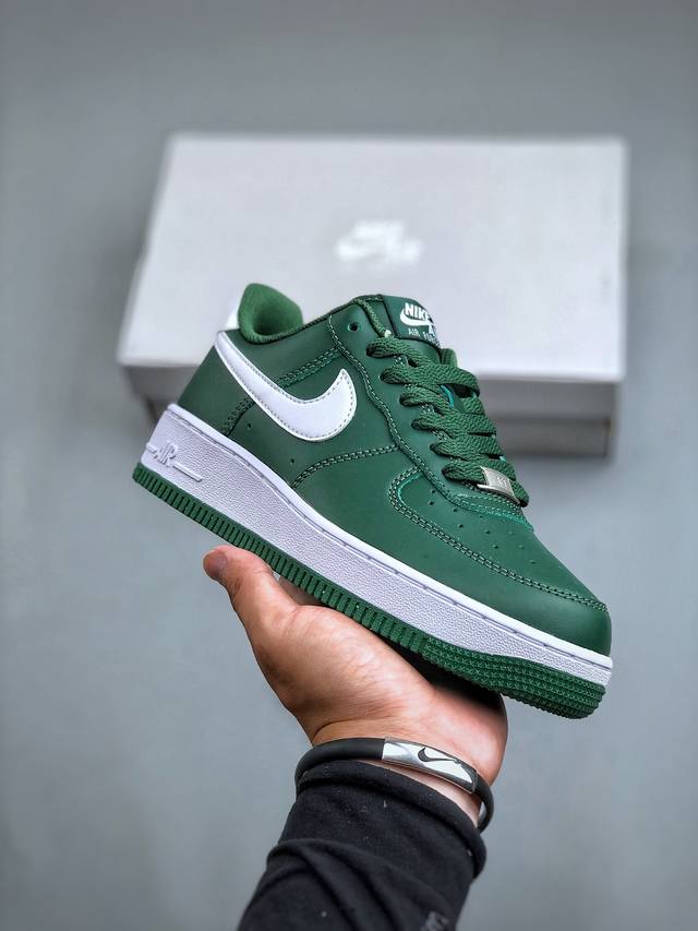 nike Air Force 1 Low 07 Gorge Green 绿白原楦头原纸板 打造纯正低帮空军版型专注外贸渠道 全掌内置蜂窝气垫 原盒配件 原厂中底