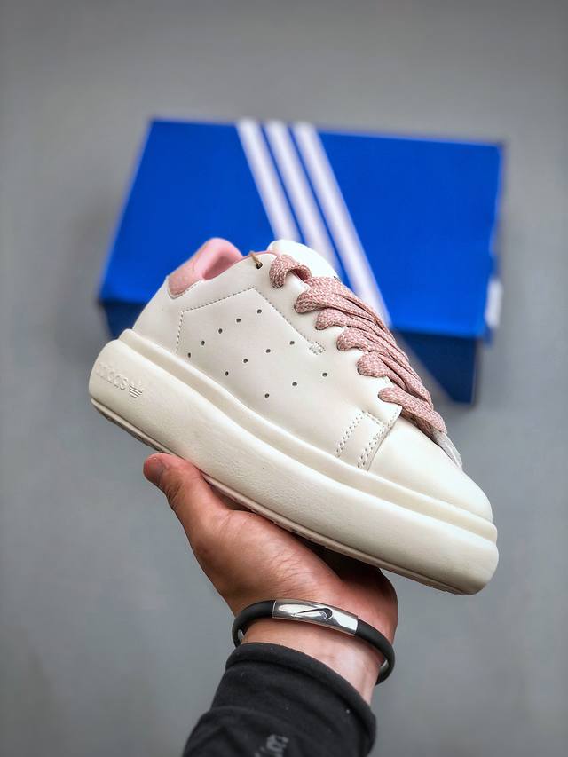 adidas Originals Stan Smith Pf 史密斯面包版系列 松糕经典厚底板鞋 货号：Jr5454 尺码：36-45 半