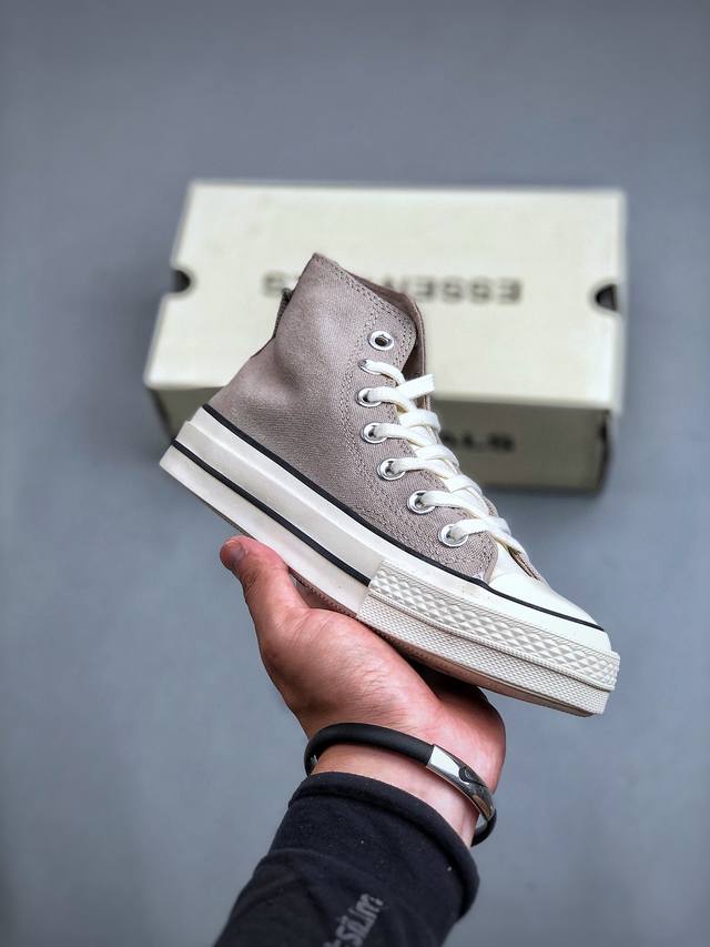 fear Of God Essentials X Converse 70S fog匡威联名 原标原盒 双层乳胶鞋垫 蓝底加持 头层皮面鞋舌 质感无敌 诠释市场最