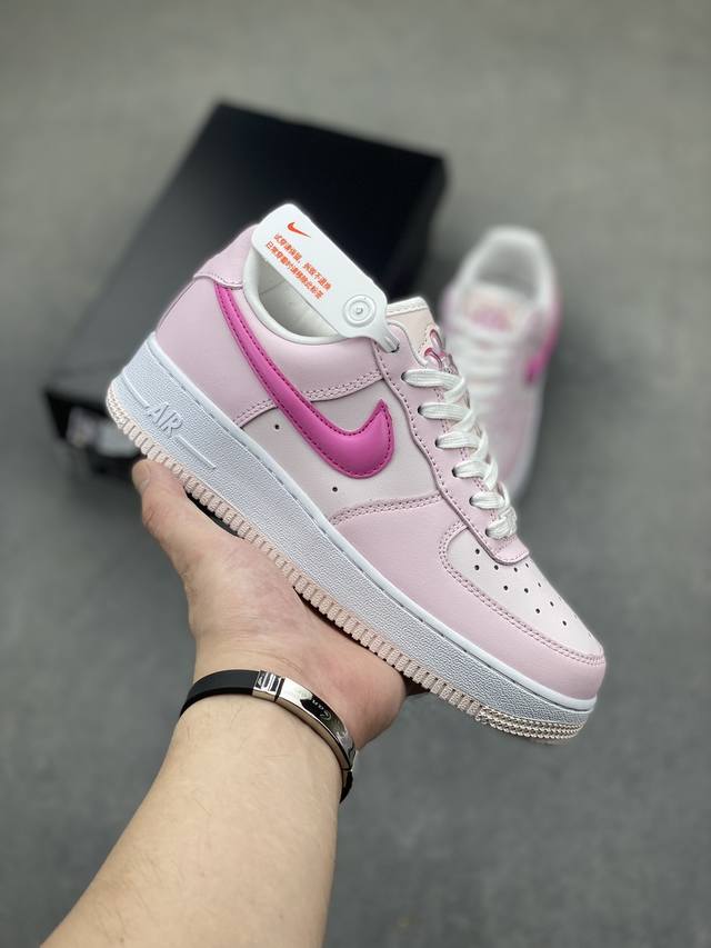 nike Air Force 1 Low 白粉猫爪 原楦头原纸板 打造纯正空军版型 专注外贸渠道 全掌内置蜂窝气垫 原盒配件 原厂中底钢印、拉帮完美 货号：Hm