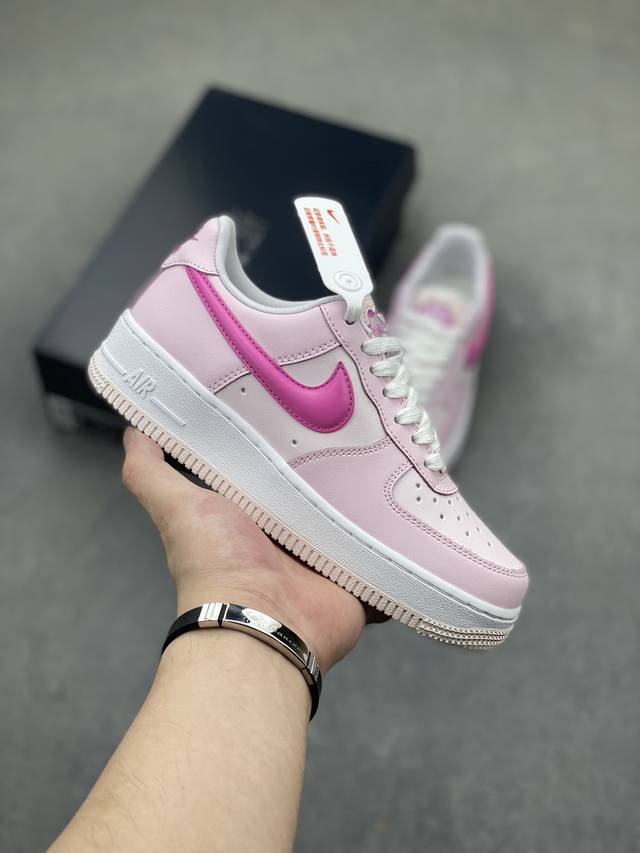 nike Air Force 1 Low 白粉猫爪 原楦头原纸板 打造纯正空军版型 专注外贸渠道 全掌内置蜂窝气垫 原盒配件 原厂中底钢印、拉帮完美 货号：Hm