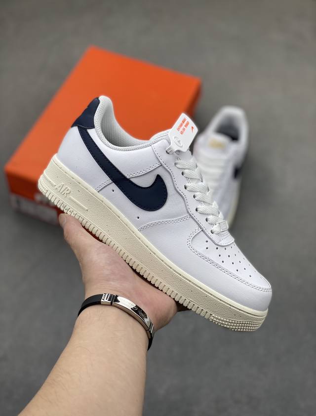 air Force 1 '07 Low 深蓝 原楦头原纸板 打造纯正空军版型 #专注外贸渠道 全掌内置蜂窝气垫 #原盒配件 原厂中底钢印、拉帮完美 货号：Fz6