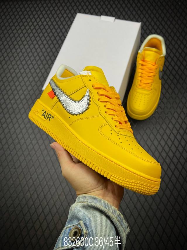 c 公司级off-White X Nk Air Force 1 ”Lemonade“ 空军一号 Ow联名黄色艺术馆 Dd1876-700 全套原原楦纸版开发 越