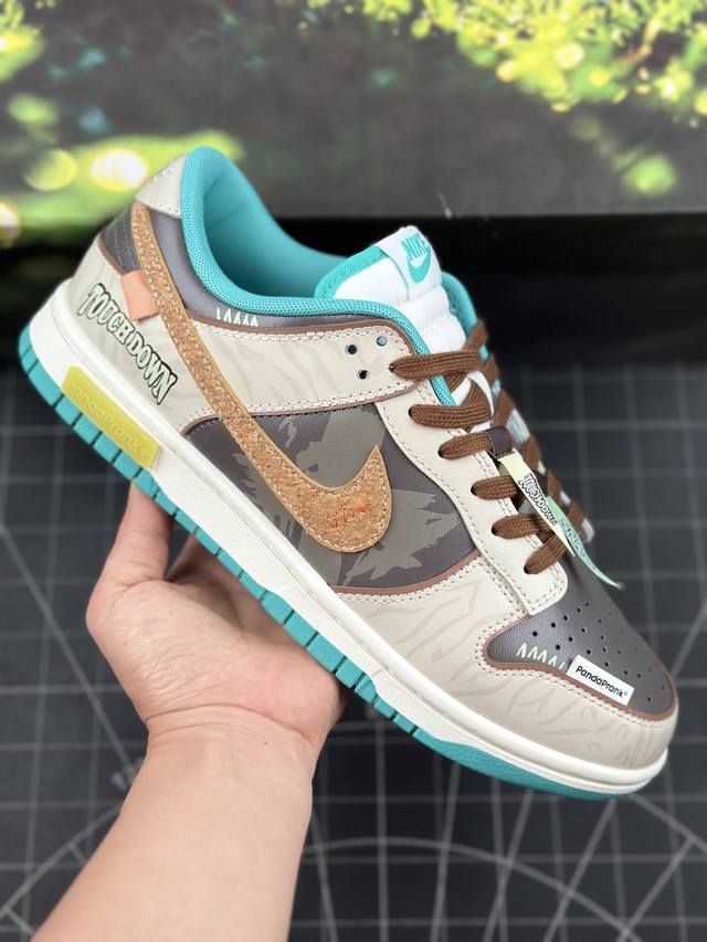 本地 核心私 公司级 耐克nike Dunk Low Retro Bttys 春行橄越 褐绿 解构绑带系列 低帮休闲运动板鞋 此款整体围绕熊猫恶作剧春日达阵主题