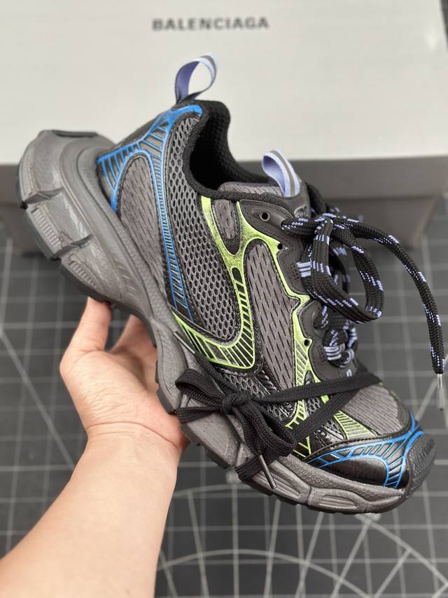 本地 核心私 Xa版 法国高端奢侈品牌-巴黎世家balenciaga 3Xl Sneakers 3+系列低帮复古阔型底姥爹风潮流百搭休闲慢跑鞋 男女鞋配件防尘袋