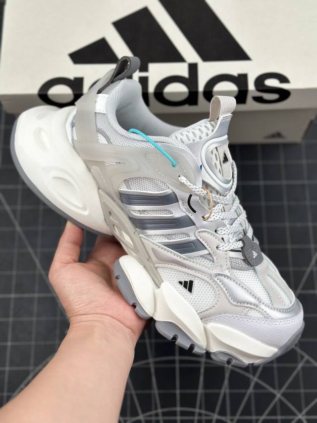 本地 核心私 阿迪 巴黎世家3Xl 平替来了！阿迪达斯adidas Xlg Runner Deluxe 跑步者豪华版系列低帮厚底增高老爹风复古缓震休闲运动慢跑鞋