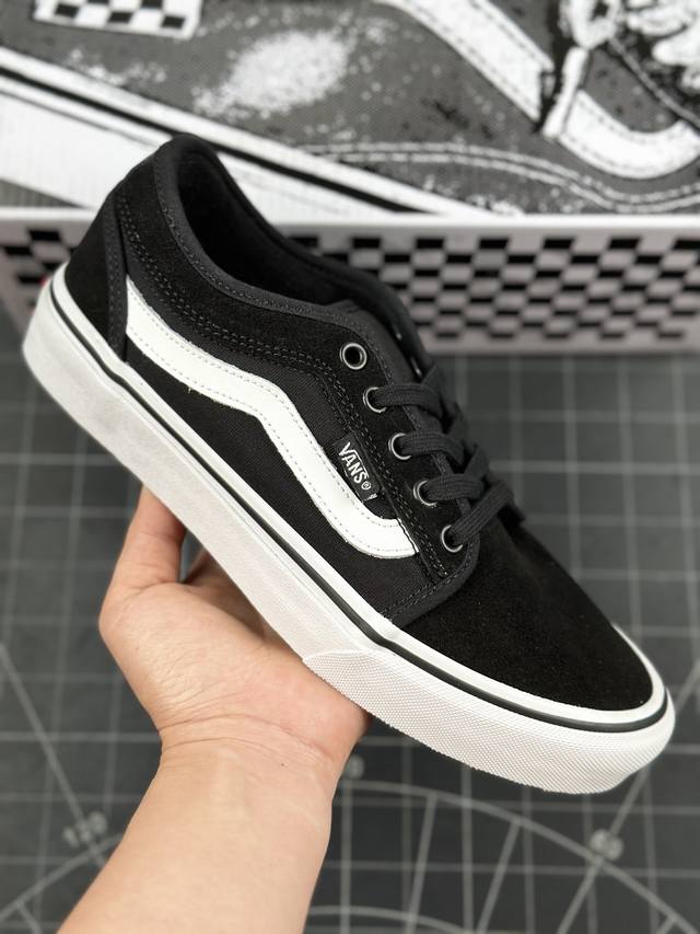 本地 核心私 万斯vans Chukka Low Sidest酷感黑美式薄绒男鞋板鞋 Vans 运动休闲系列 新款硫化板鞋 鞋款相比vans其他鞋款并不为太多人