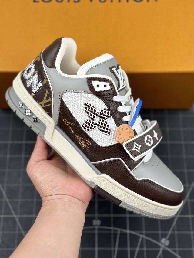 本地 核心私 tyler X Louis Vuitton 路易威登 Lv Trainer 联名款 低帮休闲板鞋 海淘代购同渠道品质 高端零售 外贸充正专供 原版