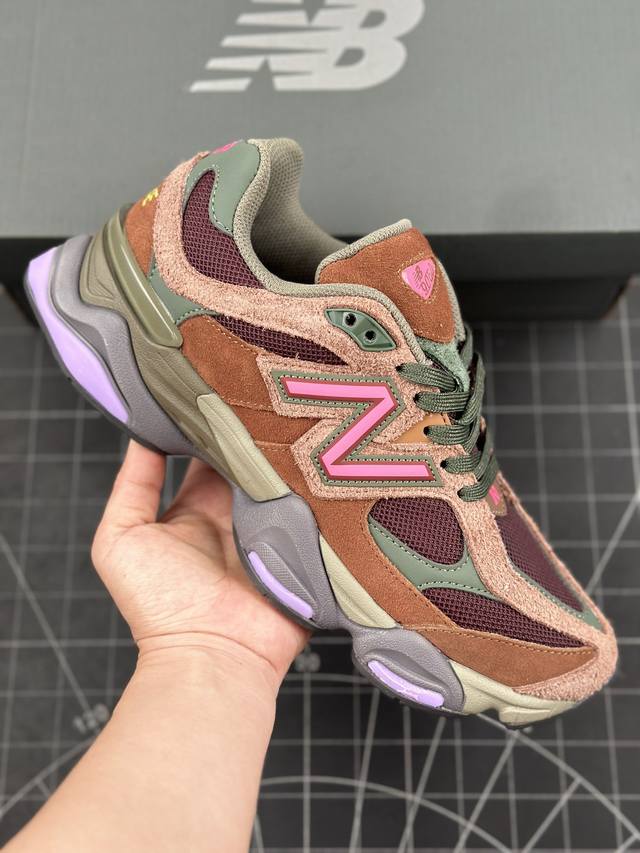 本地 核心私 公司级 New Balance Nb 9060新百伦复古休闲运动慢跑鞋 鞋款灵感源自设计师本人对夏日的怀日回忆，鞋面大身由空间双格及磨砂鞋面拼接而