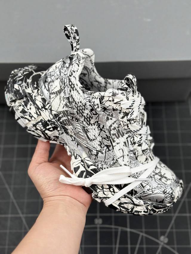 本地 核心私 I8版 法国高端奢侈品牌-巴黎世家balenciaga 3Xl Sneakers 3+系列低帮复古阔型底姥爹风潮流百搭休闲慢跑鞋 男女鞋配件防尘袋