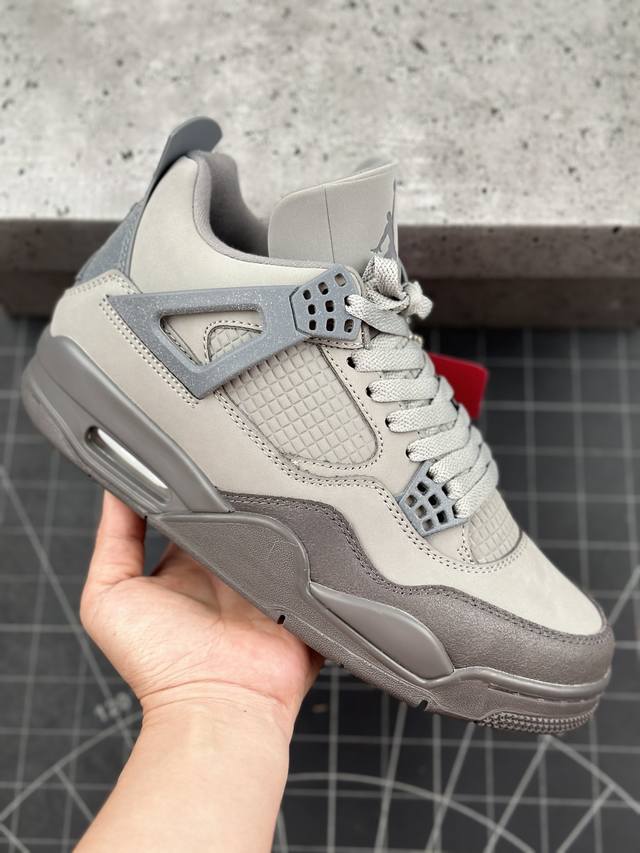 本地 核心私 air Jordan 4 Retro Smoke Grey 烟熏灰 Aj4 乔丹4代 巴黎奥运乔丹篮球鞋系列 大厂出品 值得信赖的产品原鞋开发 全