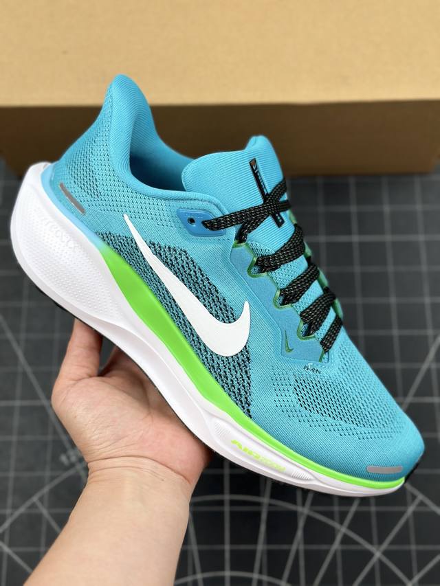 本地 核心私 公司级全新耐克nike Air Zoom Pegasus 41 超级飞马涡轮增压马拉松休闲运动慢跑鞋 鞋面采用外层由韧性纱线+内层网眼布的设计，在