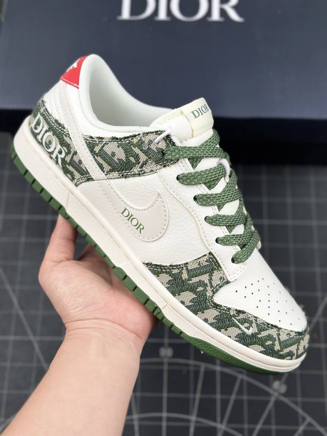 本地 核心私 nk Sb Dunk Low 迪奥联名-藏青花纹 周年高端定制 低帮休闲板鞋 #定制鞋盒 大厂纯原品质出货 超高清洁度 皮料切割干净无任何毛边 细