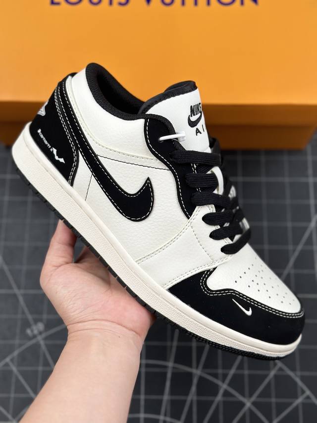 本地 核心私 定制工装玩家卡哈特联名carhartt Wip X Nike Air Jordan 1 Low Og Black Beige Bat Aj1乔丹一