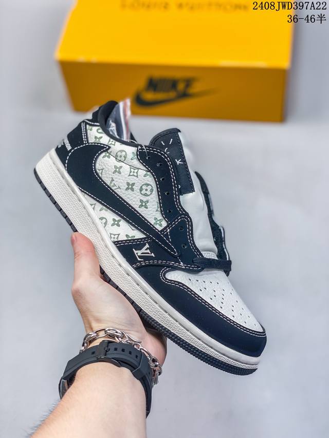 Travis Scott X Fragment Design X Jordan Air Jordan 1 Low Og Sp Aj1 乔1 Lv联名低帮文化休闲