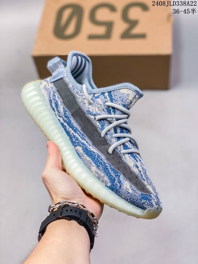 阿迪达斯 毒版纯原 椰子adidasyeezyboost350V2二代 顶级巴斯夫boost 满钉大底 真爆带芯片支持毒版扫描售价独家tm版本size:36 3