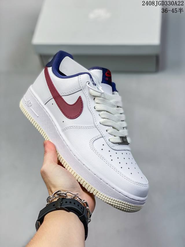 公司级 Af1耐克 Nike Air Force 1 ‘07 Low 空军一号 厚底增高百搭运动板鞋 原楦头原纸板 打造纯正空军版型，专注外贸渠道 全掌内置蜂窝