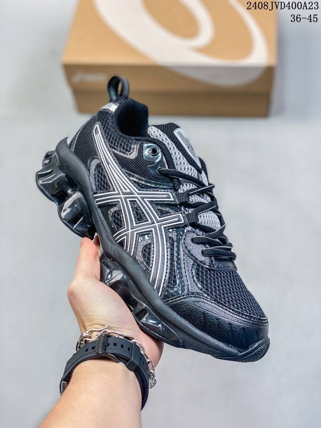 Asics Gel-Quantum Kinetic新年复古黑银绿潮流跑鞋 3A270-023 尺码：36-44半 08Jvd400A23