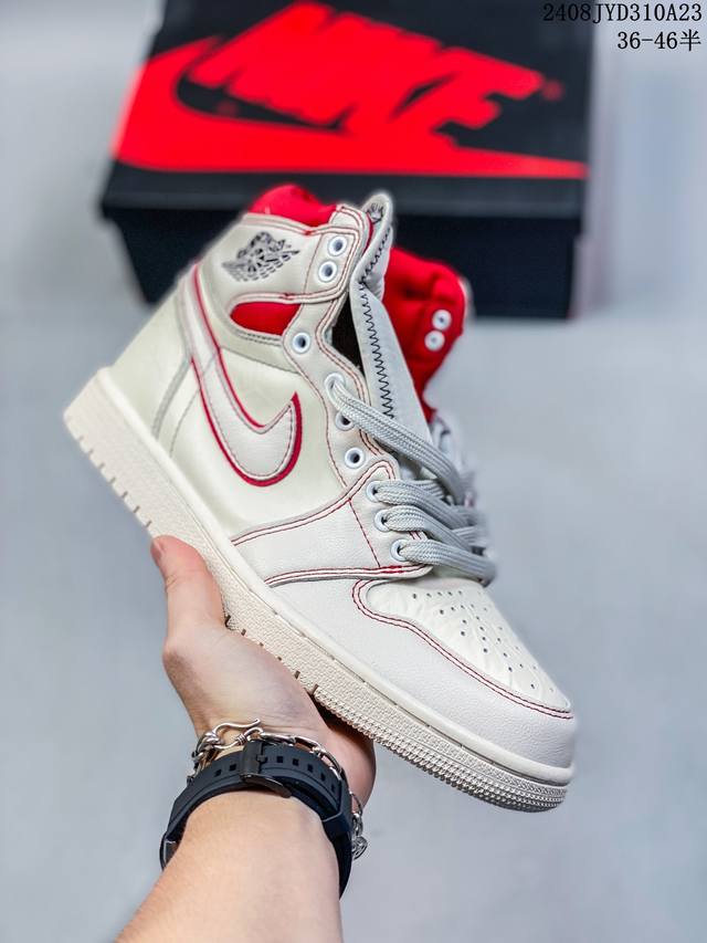 头层 真标带半码！ 乔丹air Jordan 1 Low Aj1 Wh 乔1 高帮复古文化休闲运动篮球鞋。凭借出色的性能和吸睛的外观， Air Jordan直是