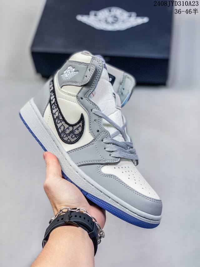 头层 真标带半码！ 乔丹air Jordan 1 Low Aj1 Wh 乔1 高帮复古文化休闲运动篮球鞋。凭借出色的性能和吸睛的外观， Air Jordan直是