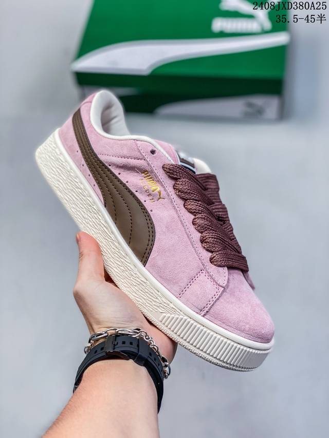 彪马puma Suede Xl 低帮复古轻便透气防滑减震休闲鞋 厚底增高运动板鞋 类型：男女鞋 尺码: 35.5-45含半码 货号：395777 08Jxd38