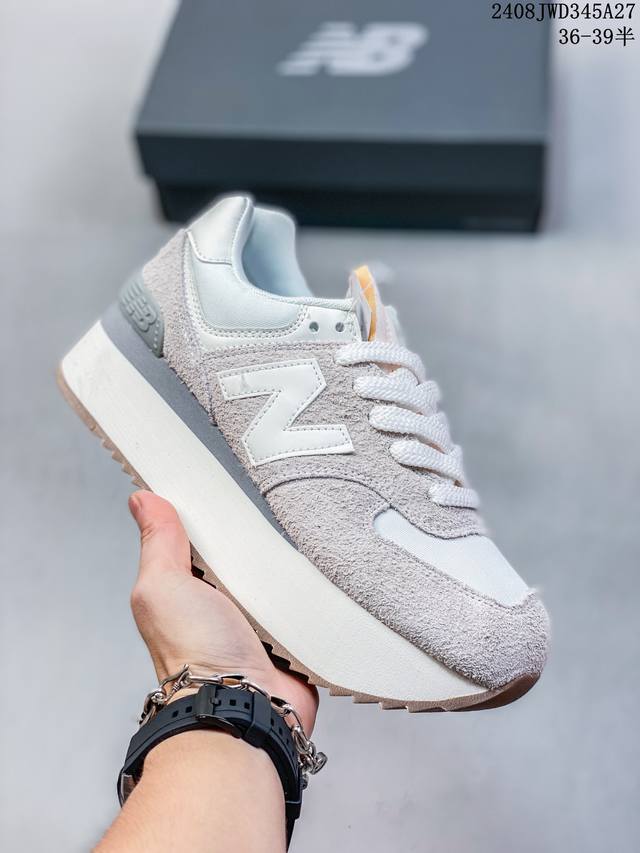 New Balance Nb官方24年新款女百搭舒适运动厚底增高鞋wl574Zqa 尺码：36-39半 编码：08Jwd345A27