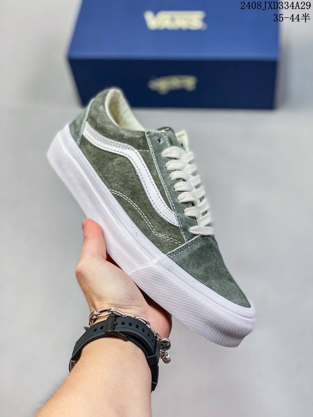 Vans范斯男女军绿色old Skool 36帆布鞋 硫化鞋 Vn000Cqdchz尺码：35 36 36.5 37 38 38.5 39 40 40.5 41