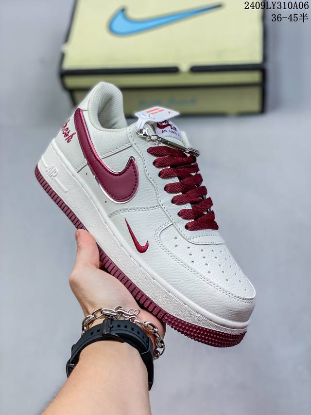 真标带半码气垫 空军一号 耐克 Nike 耐克空军低帮板鞋耐克nike Air Force 1 Low X Lv联名 空军一号低帮百搭休闲运动板鞋。柔软、弹性十