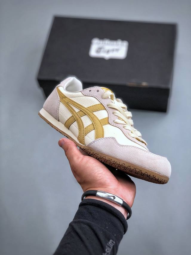 亚瑟士 Asics Serrano Vin鬼冢虎复古经典低帮皮面休闲跑鞋 货号： 3C285-201尺码：36-45